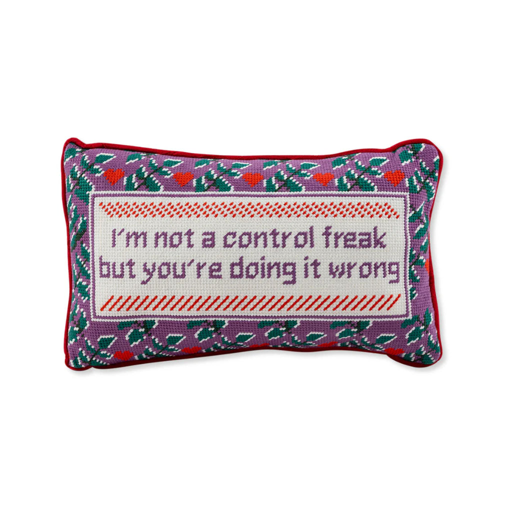 Control Freak Needlepoint Pillow