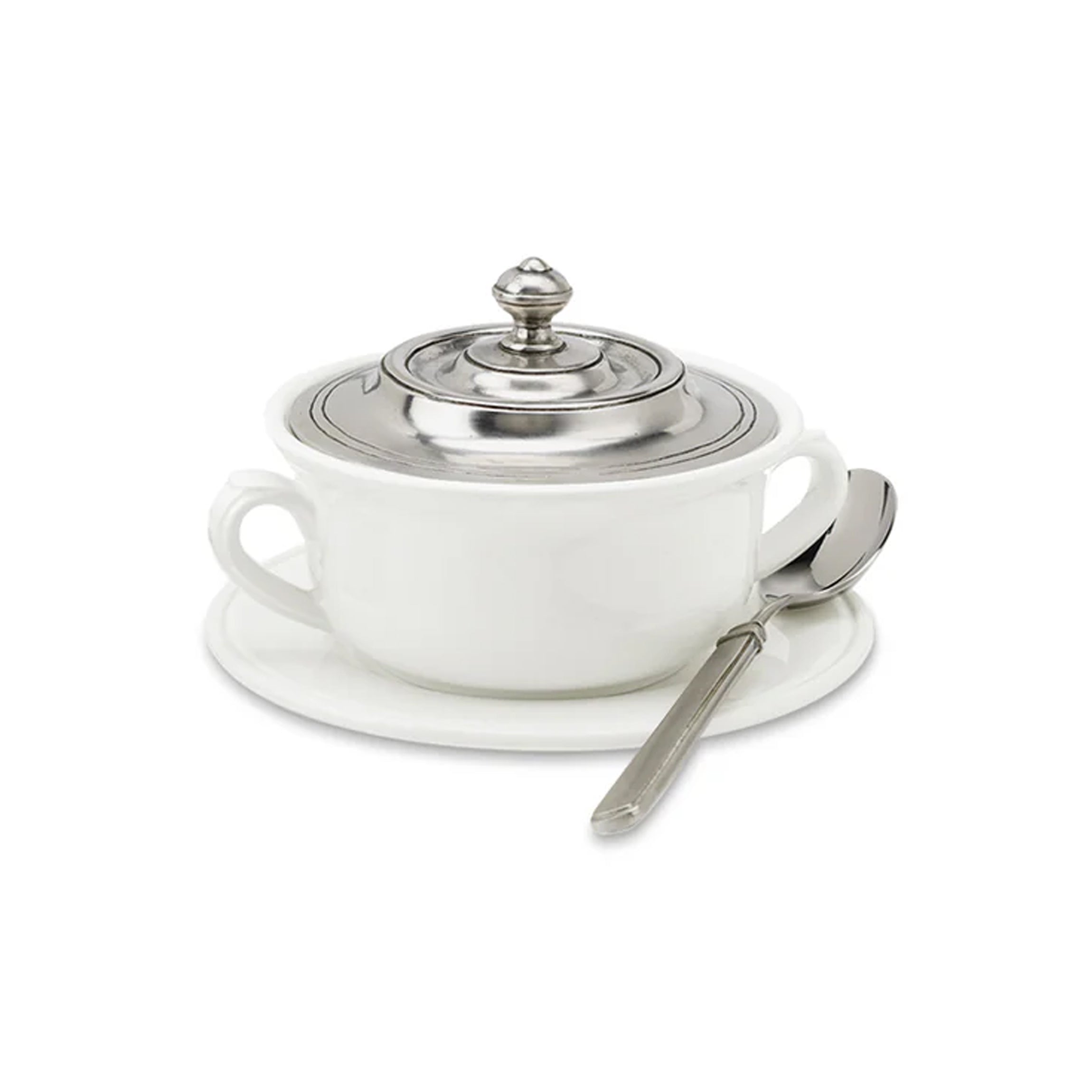 Convivio Covered Soup Bowl with Plate
