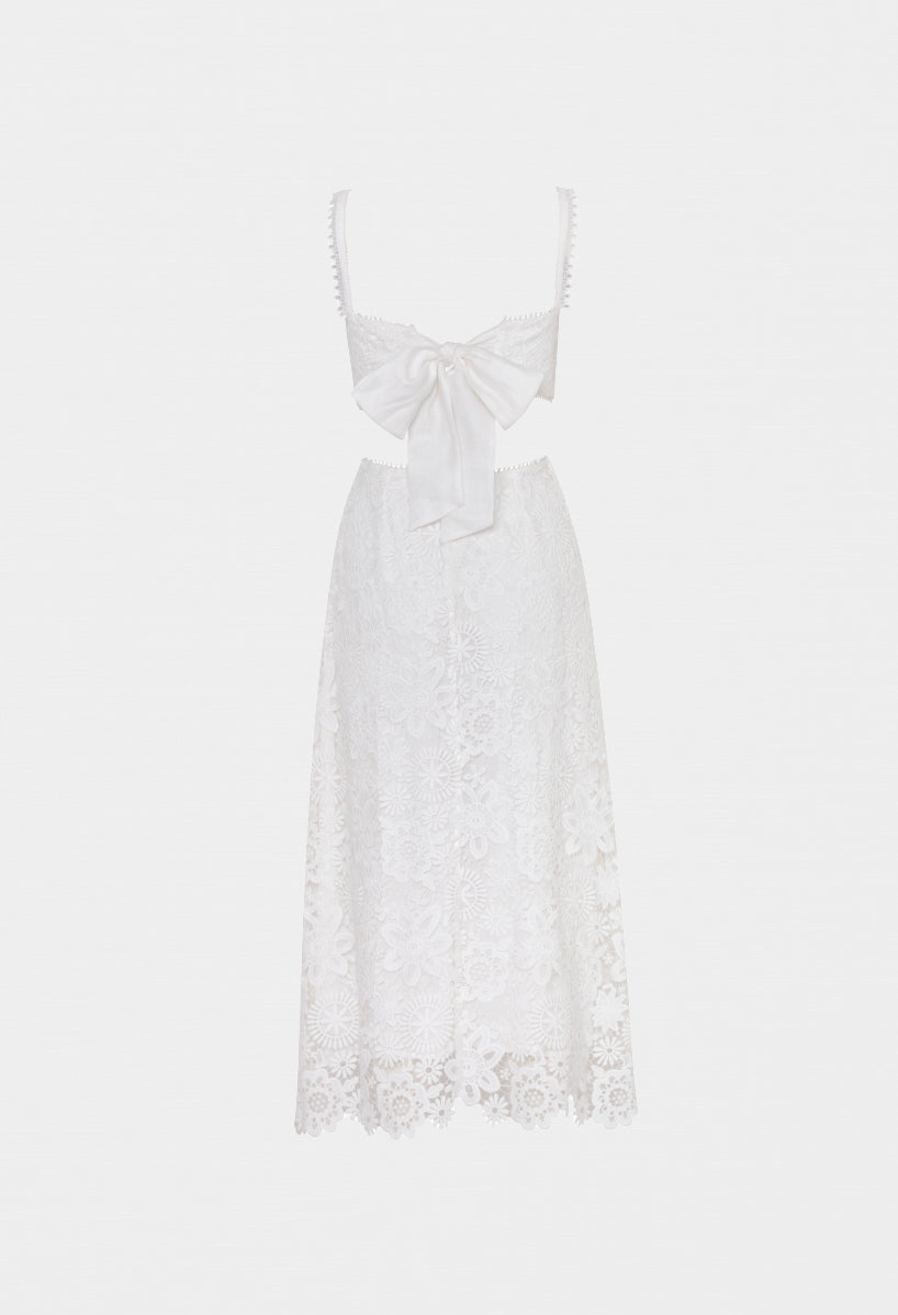 Moss Maxi Dress in White