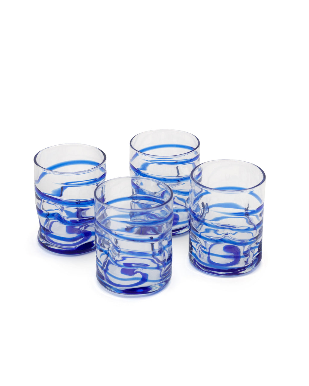Dimple Tumblers, Set of 4