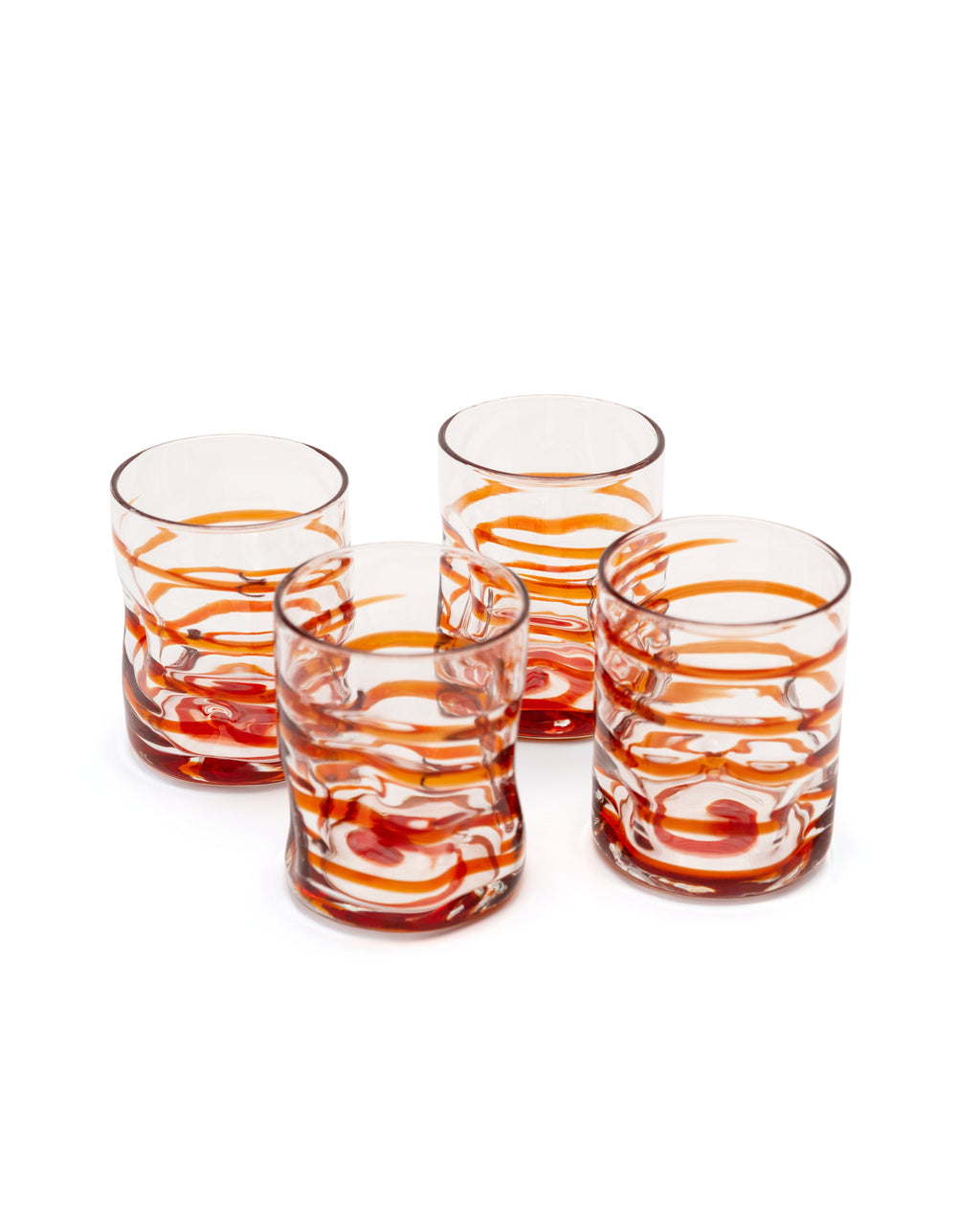 Dimple Tumblers, Set of 4