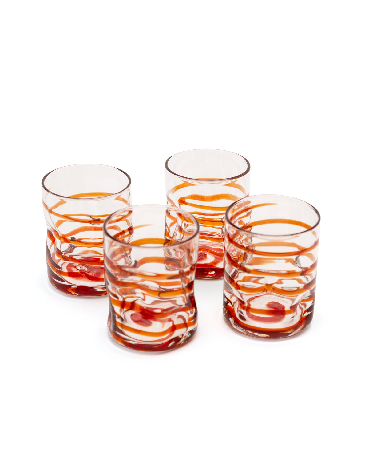 Dimple Tumblers, Set of 4