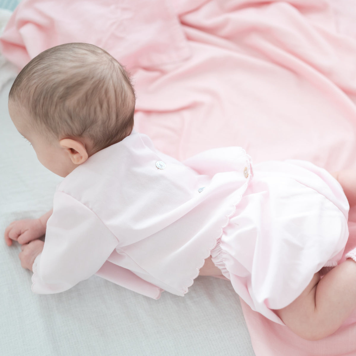 Baby's First Shirt & Bloomers in Pink