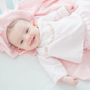 Baby's First Shirt & Bloomers in Pink