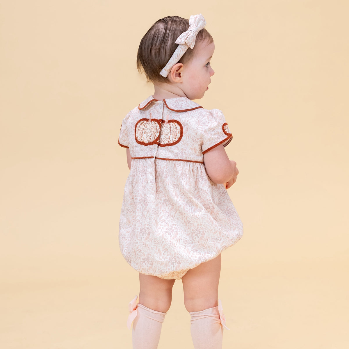 Sarita Girl Bubble in Chinoiserie Pumpkin