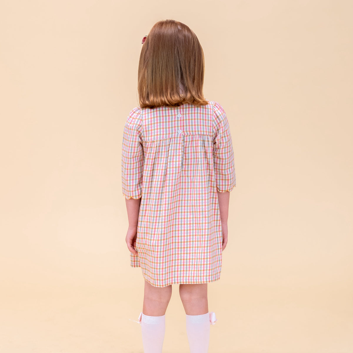 Mabel Girl Dress in Mum Gingham