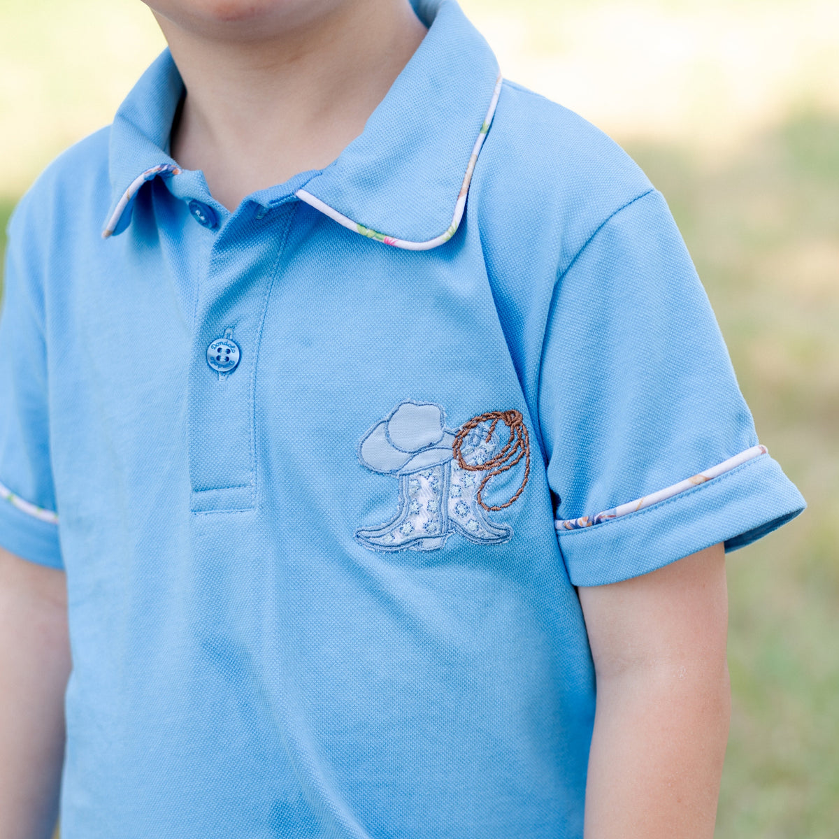 Jackson Boy Polo Set in Rodeo