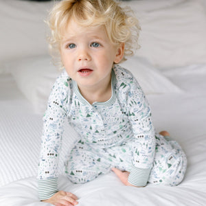 Apres Ski Two-Piece Kids Henley Pajamas