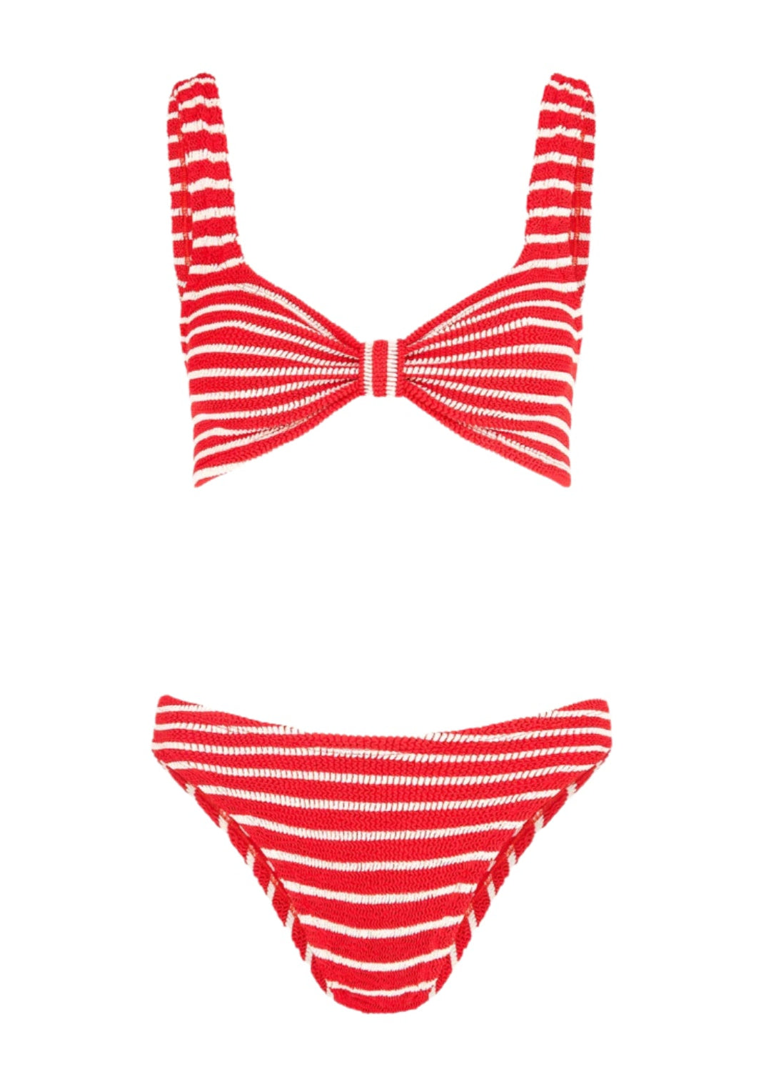 Hunza G BBONNIECRWHITE 関税送料込 Bonnie Bikini in Red/White Stripe | Over The Moon