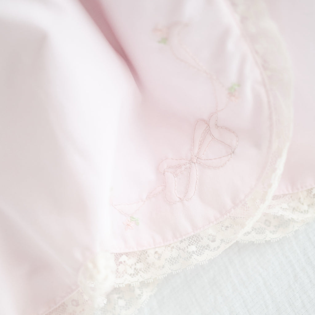 Baby Gown With Bonnet in Pink