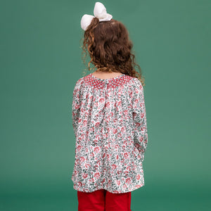 Aspen Girl Shirt in Holly Berry