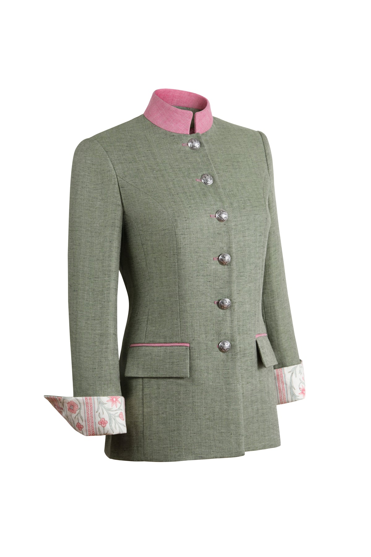 Camille Tale 2.0 Jacket in Green Linen