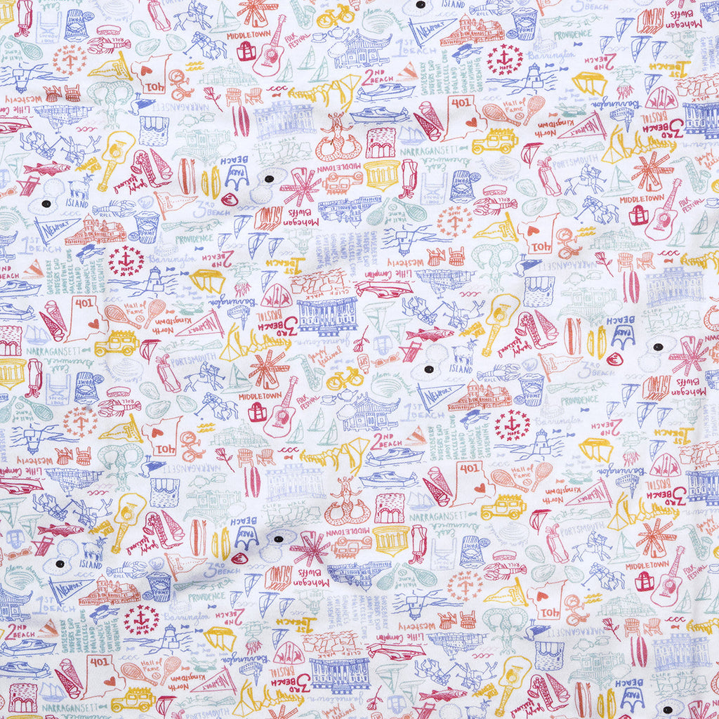 Rhode Island Women’s Button Front Short Pajama Set