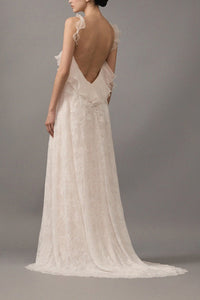 Penelope Gown in Off White/Nude