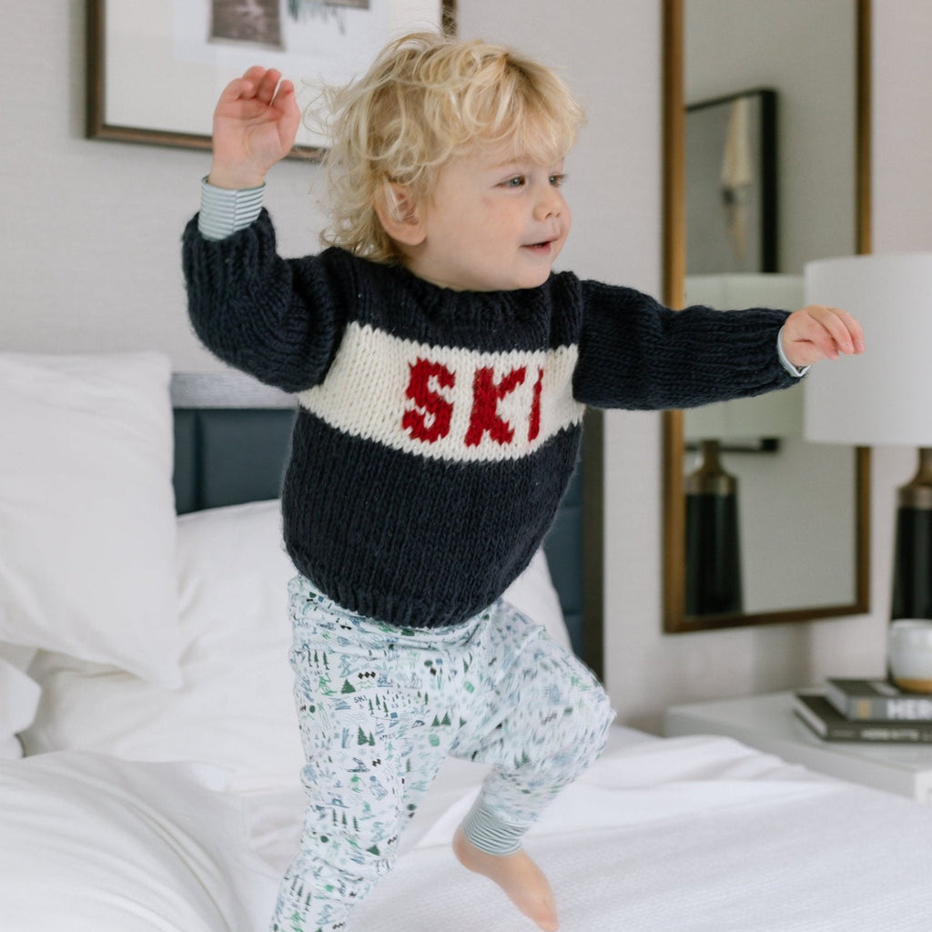 Apres Ski Two-Piece Kids Henley Pajamas