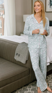 North Pole Christmas Women's Button Front Pajama Set