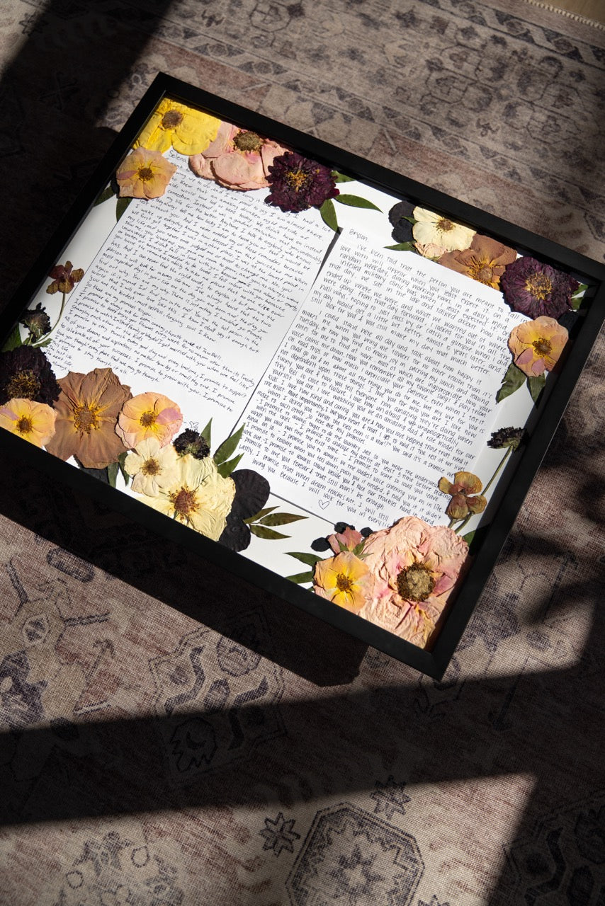 Pressed Floral Large Arrangement