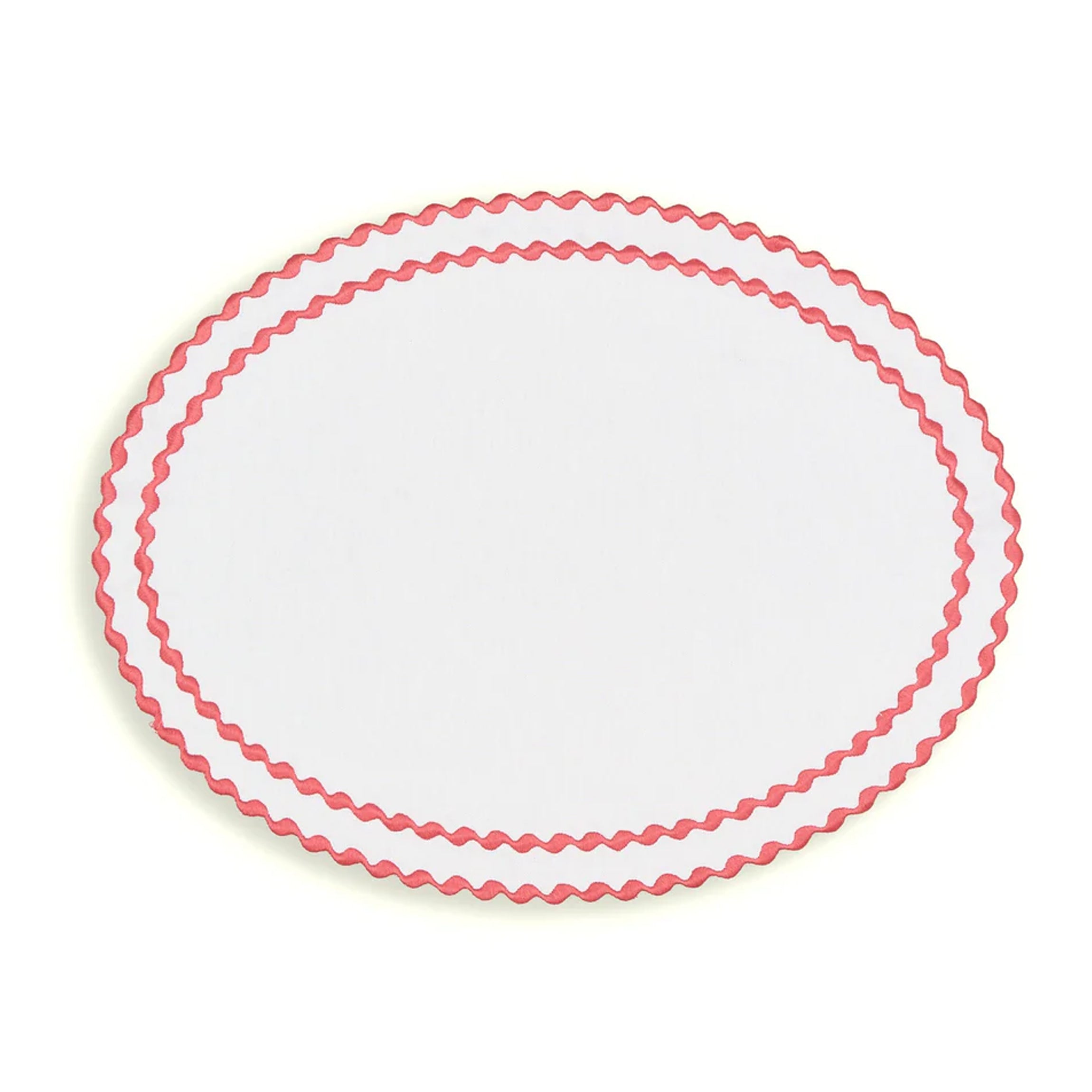 Cora Placemat And Napkin Set In Petal Pink