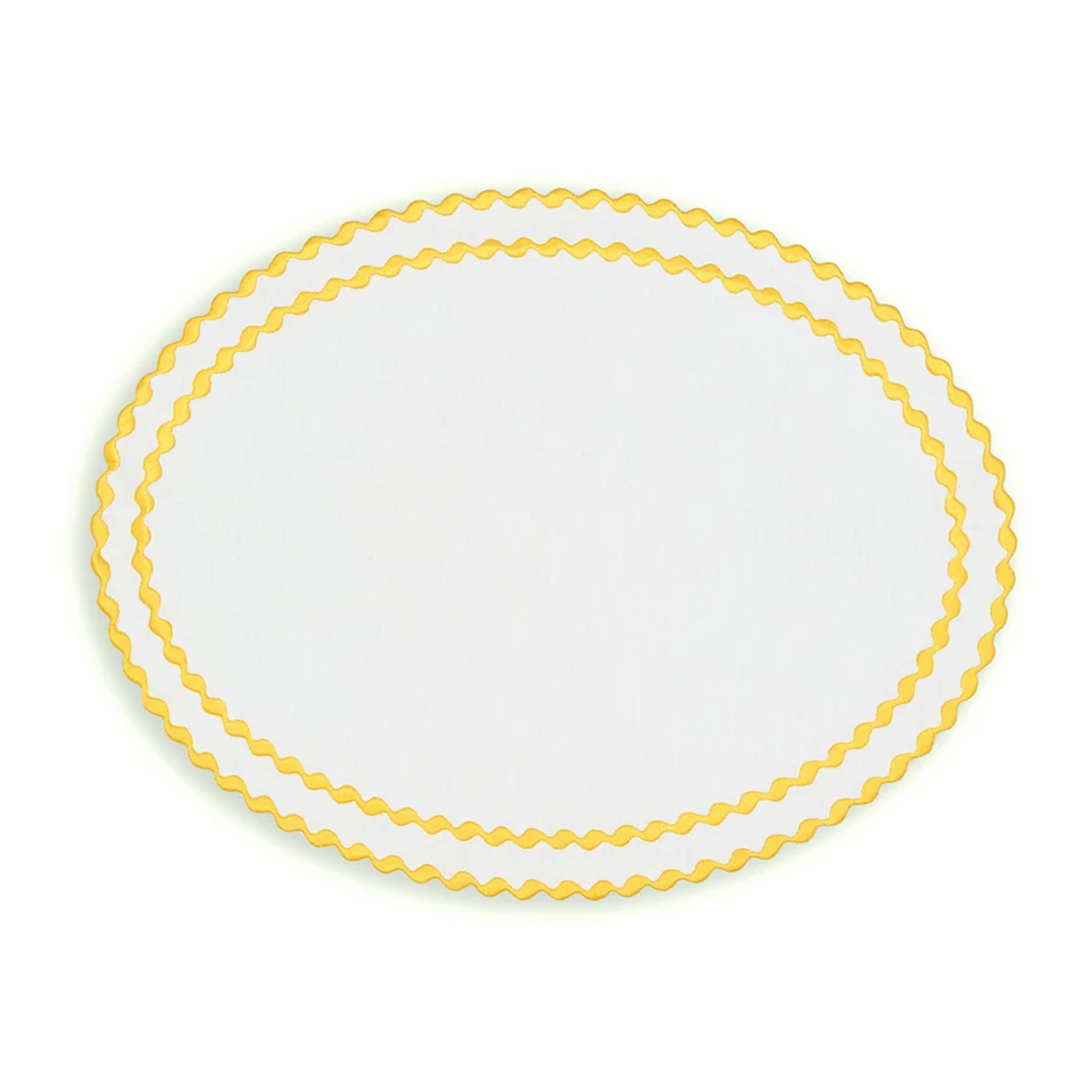 Cora Placemat And Napkin Set In Yellow