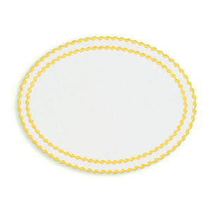 Cora Placemat And Napkin Set In Yellow