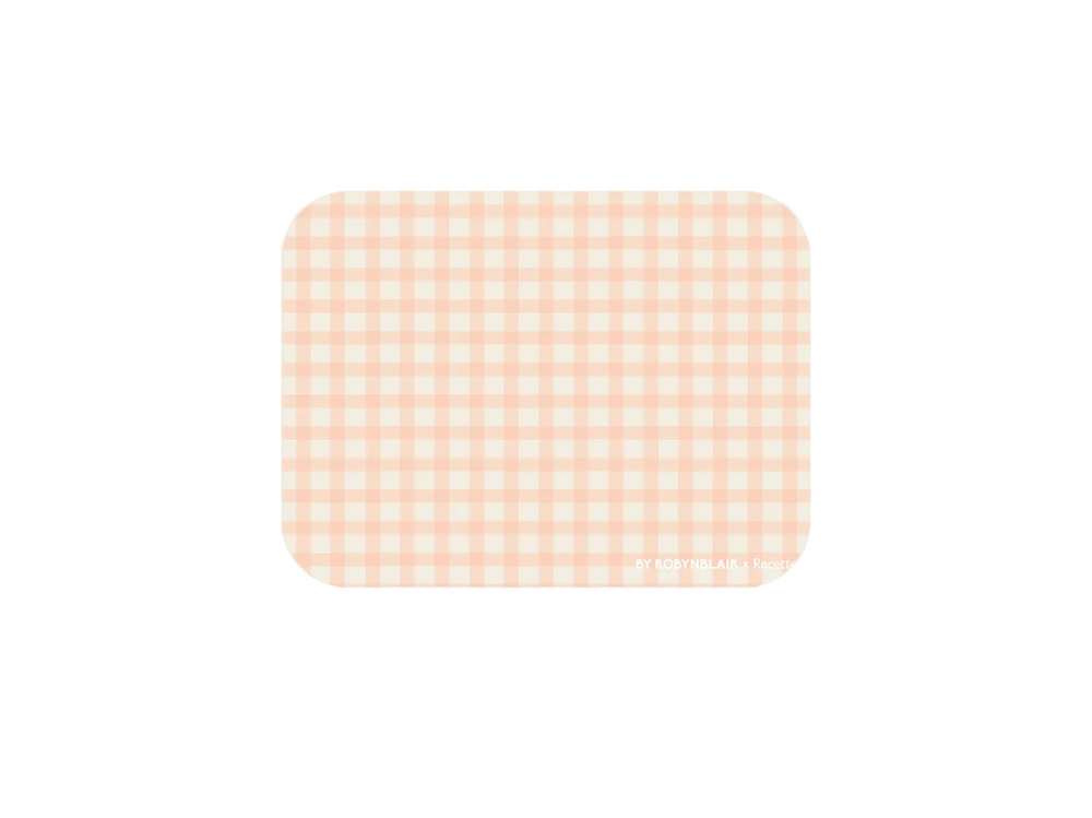 Placemat in Coral Gingham, Set of 2