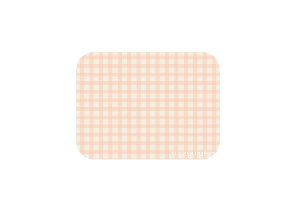 Placemat in Coral Gingham, Set of 2
