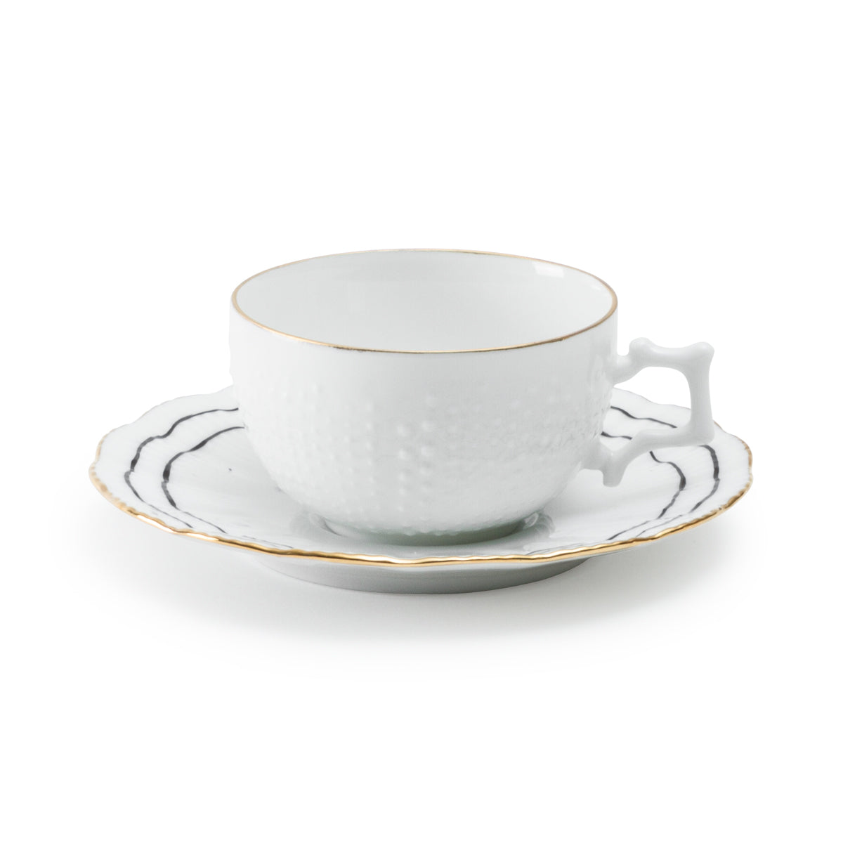 Coral Coffee Cup With Plate