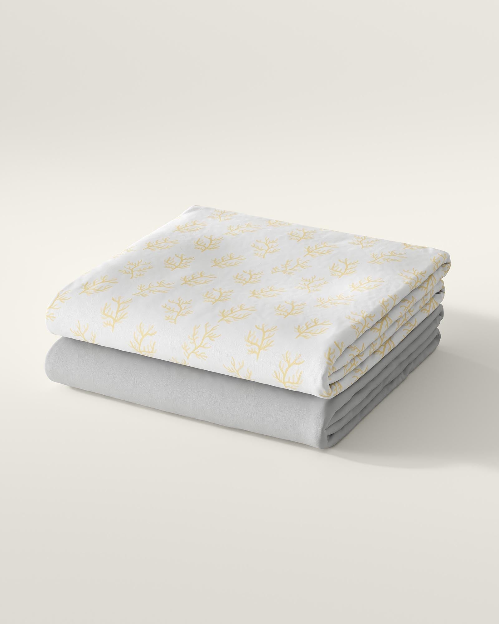 Coral Crib Sheet Set