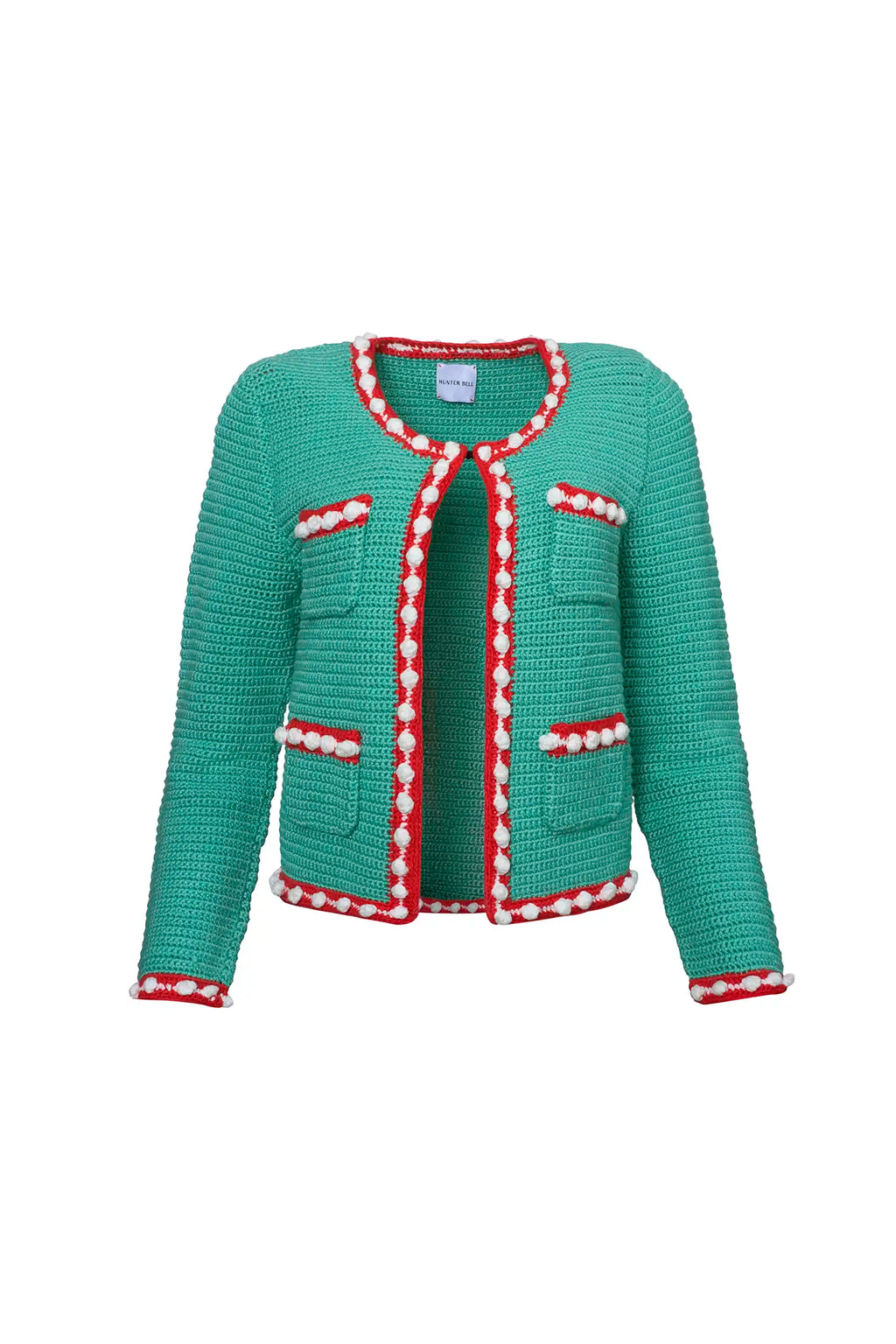 The Russell Cardigan in Seaglass.