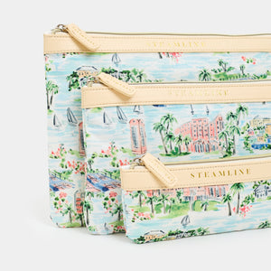 The Hamilton Princess Bermuda x SteamLine Cosmetic Case Set