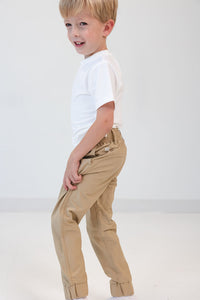 Dress Joggers in Khaki