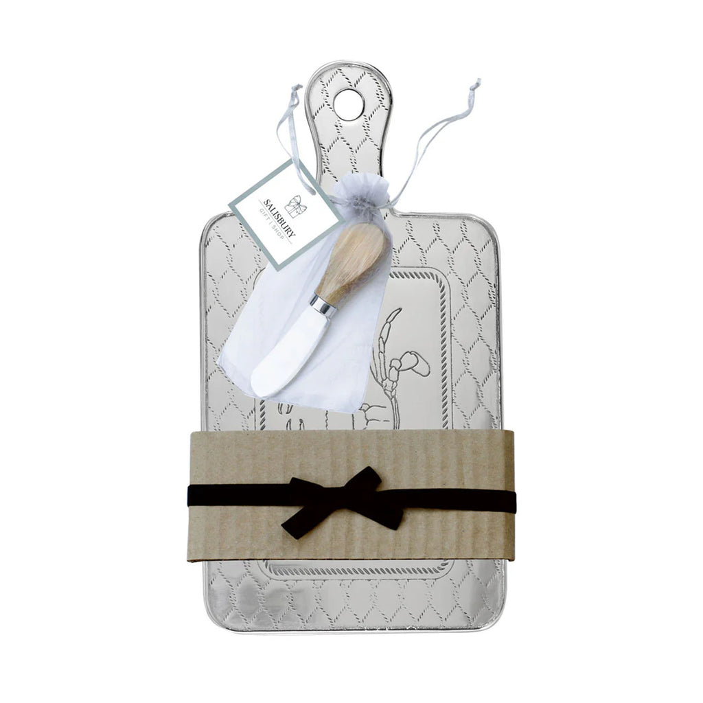 Crab Serving Board and Knife Set