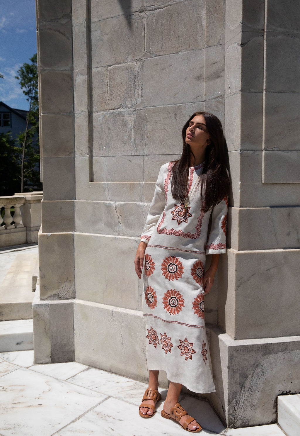 Olivia Kaftan in Cream