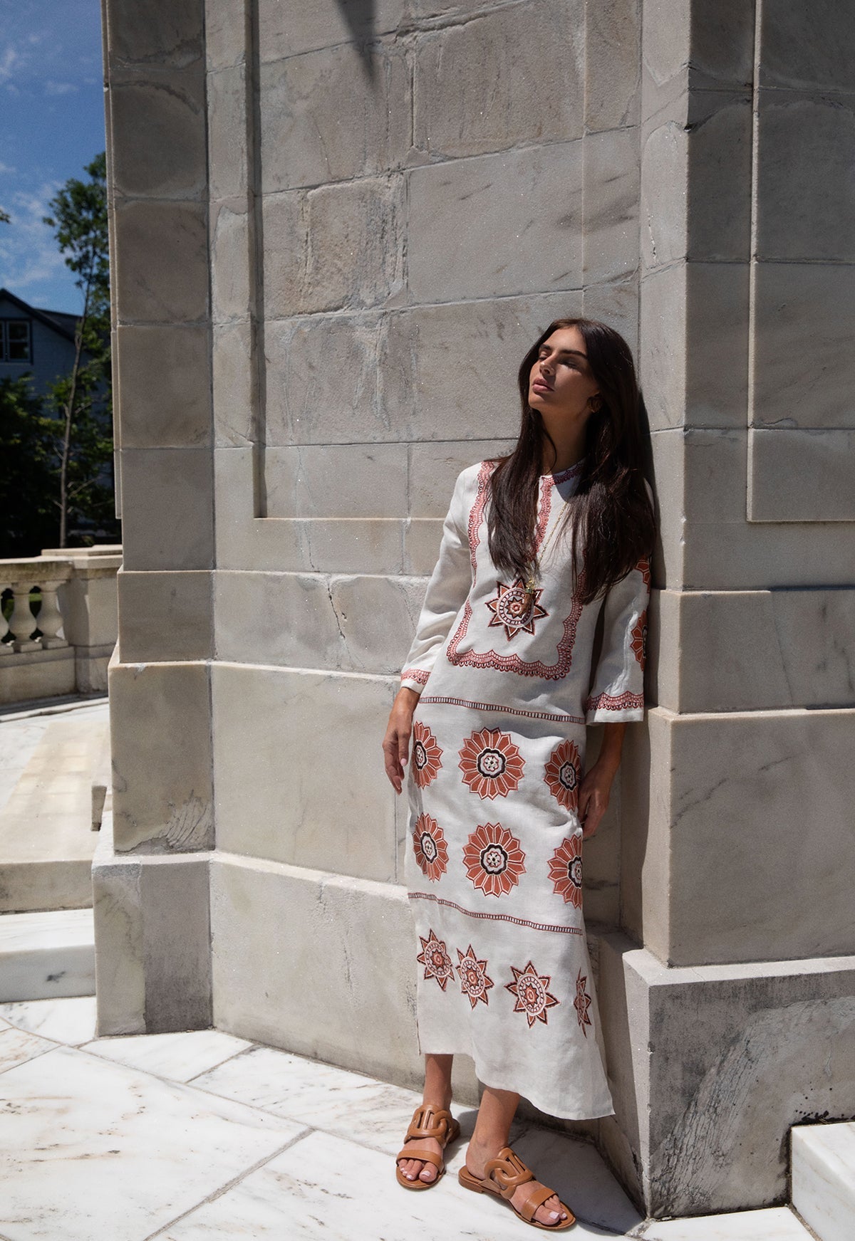 Olivia Kaftan in Cream