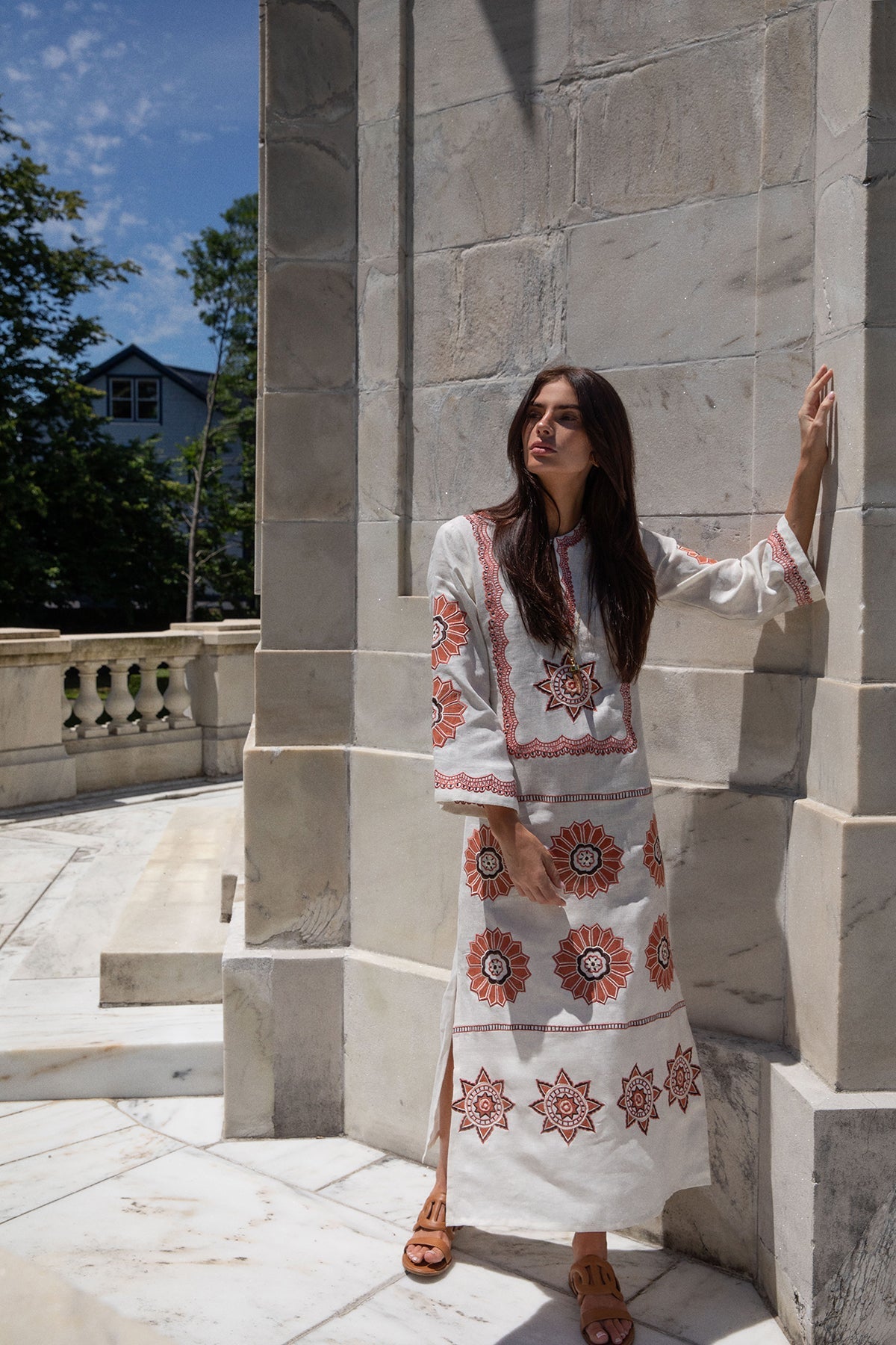 Olivia Kaftan in Cream