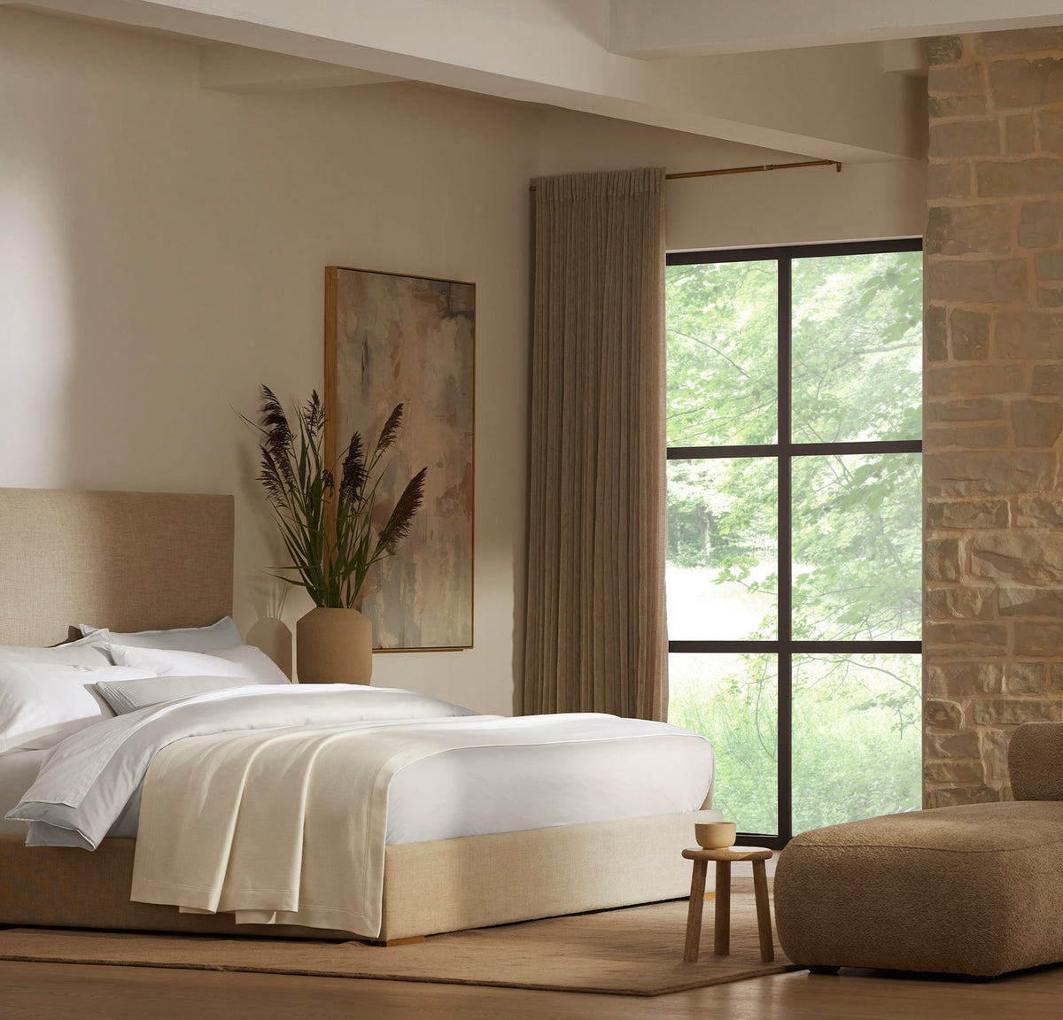 Essential Bed Blanket in Cream