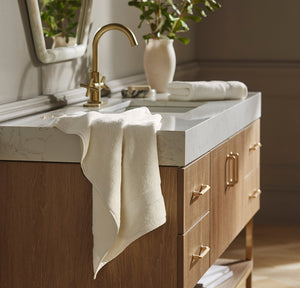 Plush Bath Towel Set in Cream