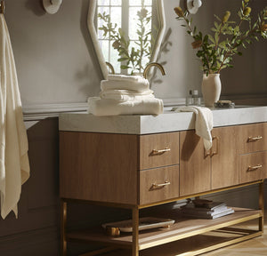 Plush Bath Towel Set in Cream