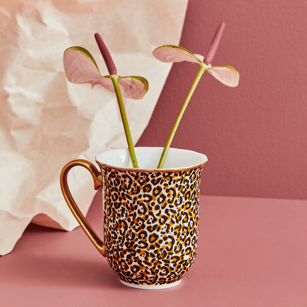 Creatures of Curiosity 12 Oz Mug in Leopard