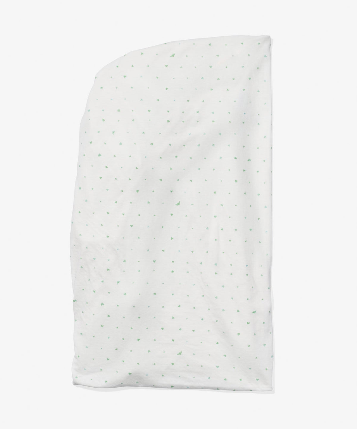 Crib Sheet in Seafoam Hearts