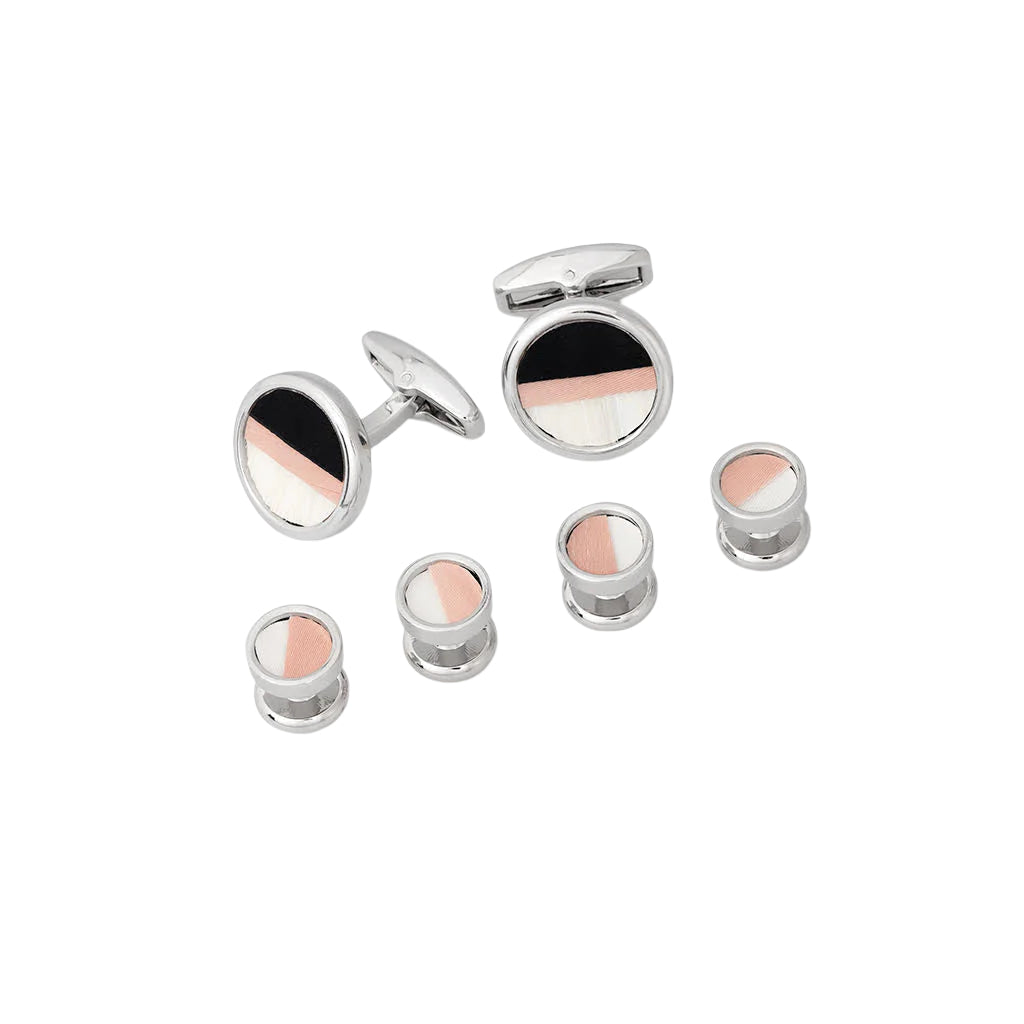 Crooked Island Cufflinks & Stud Set