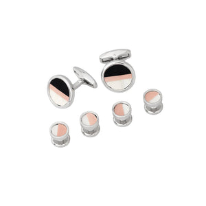 Crooked Island Cufflinks & Stud Set