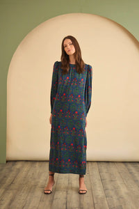 Crosby Dress in Midnight Garden