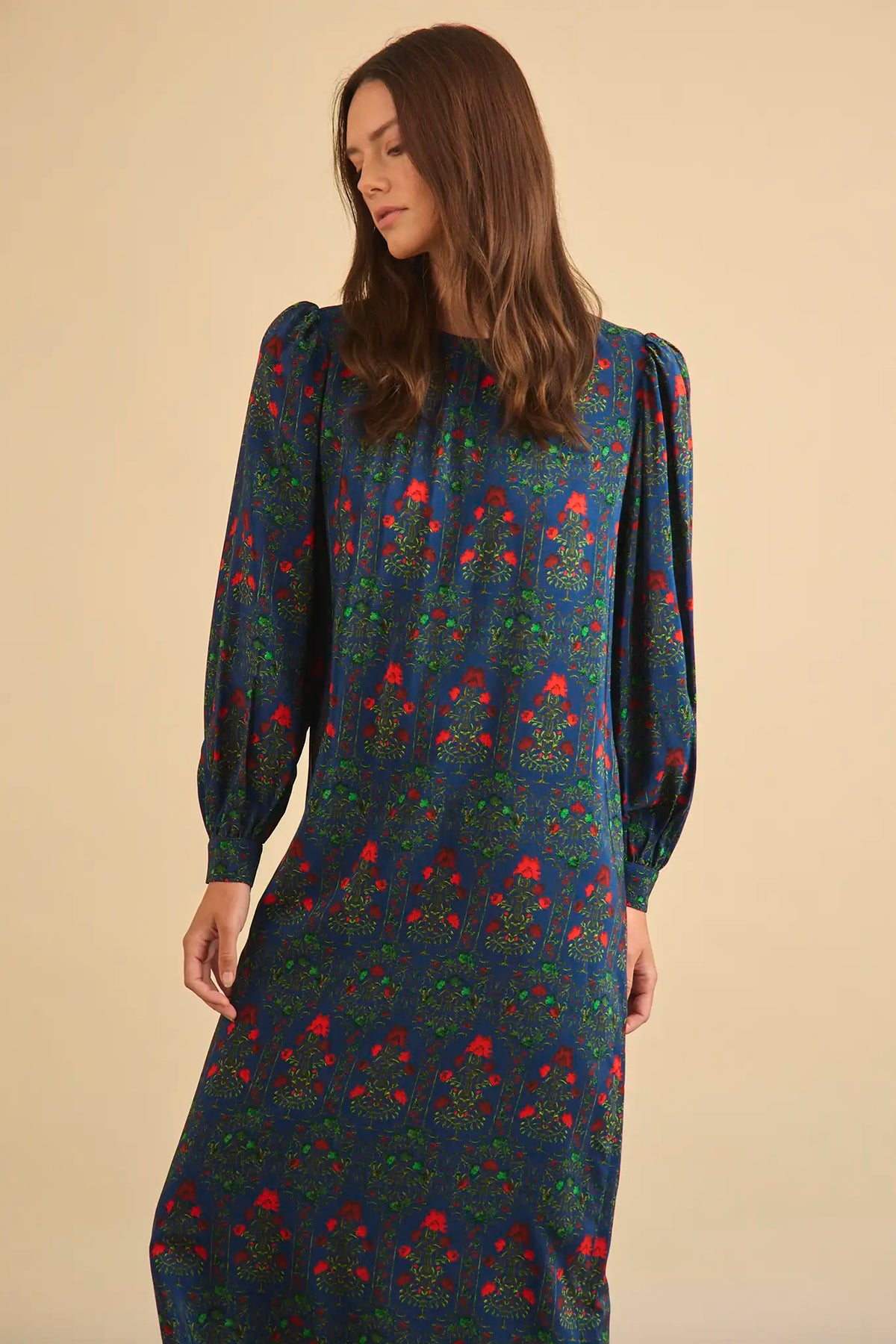 Crosby Dress in Midnight Garden