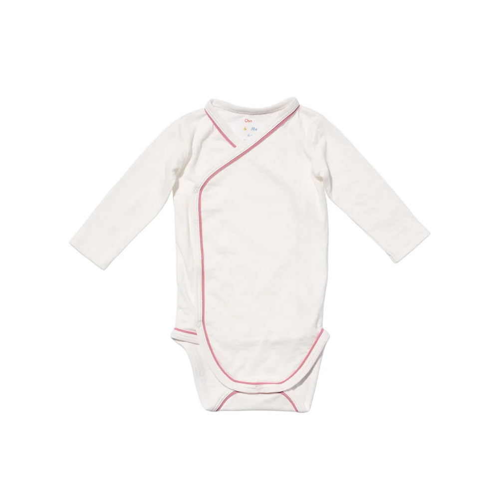Crossbody One-Piece in Rose Piping