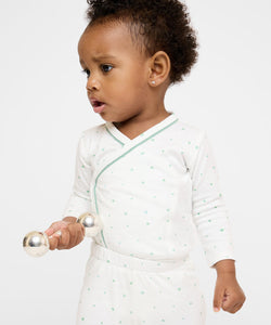 Crossbody One-Piece in Seafoam Hearts