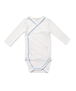 Crossbody One-Piece in Blue Piping