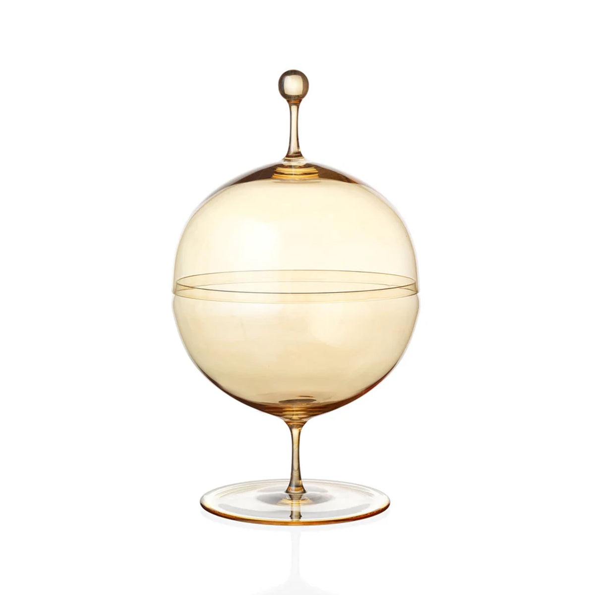 Crystal Candy Dish I. in Gold Lustre