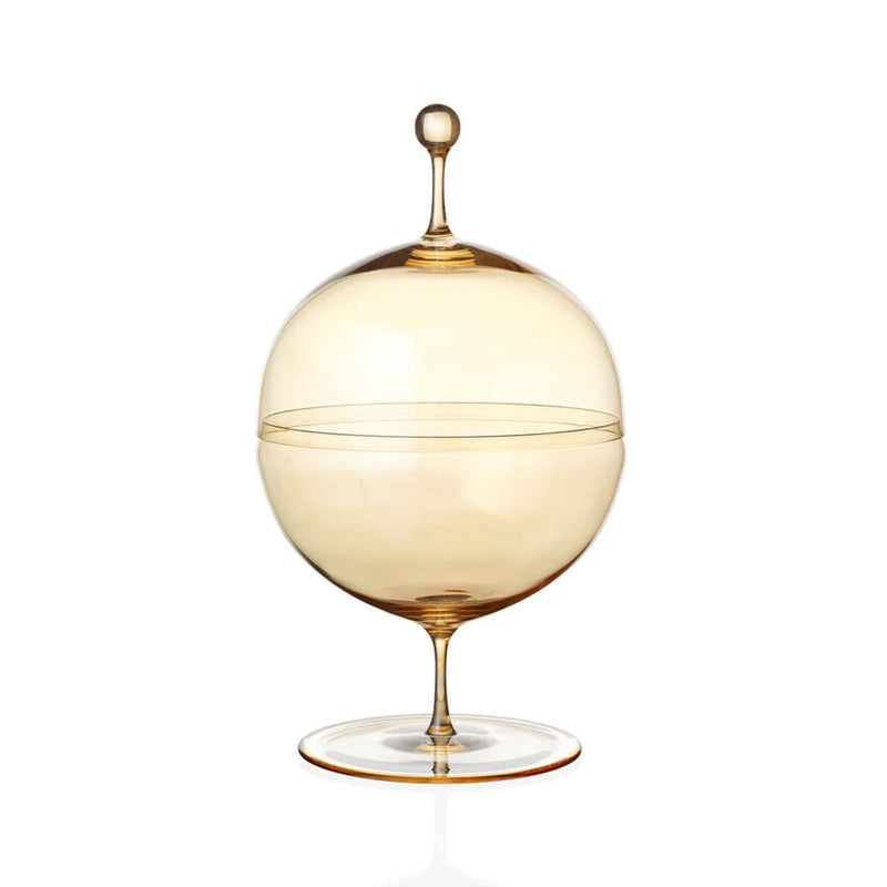 Crystal Candy Dish I. in Gold Lustre