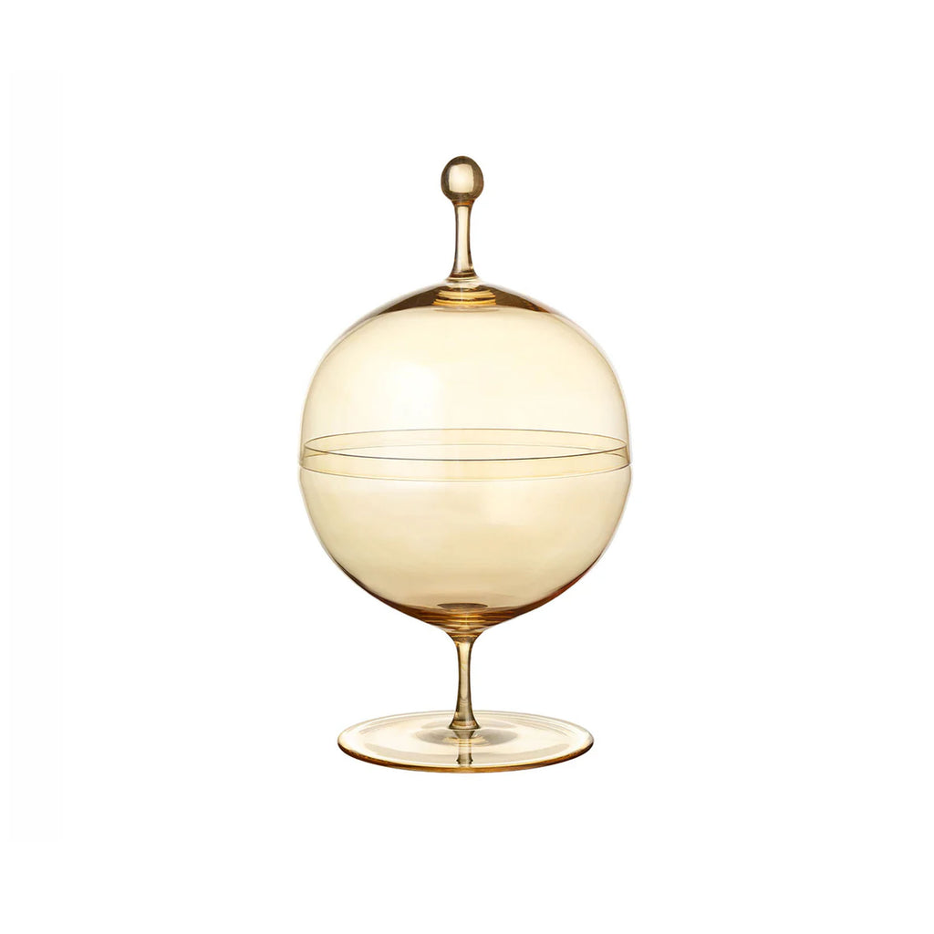 Crystal Candy Dish II. In Gold Lustre